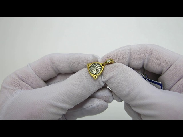 Срібна позолочена ладанка "Олександр Невський" вкх22 Відео огляд