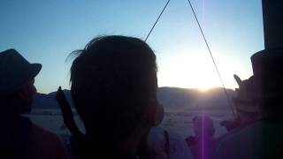 Playa Sunset Burning Man 2010
