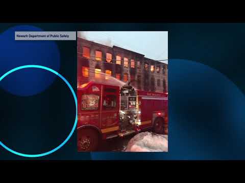 Newark Abandoned Building Fire