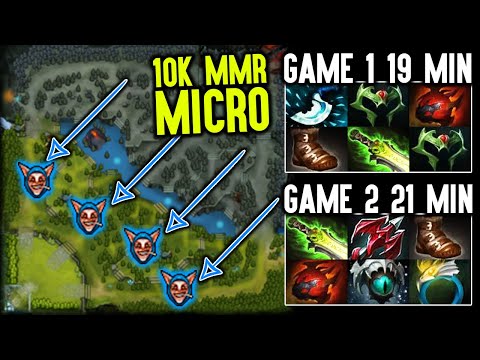 When 10k MMR Armel God Plays Meepo - Micro God 2Games With 0 Death WTFAST Items Dota 2