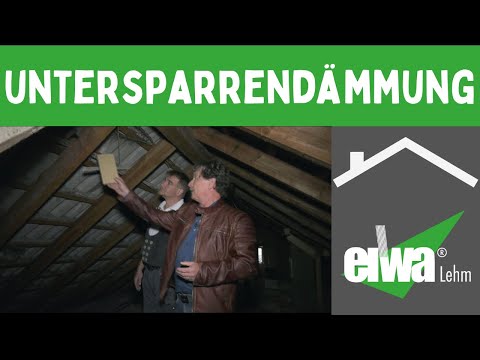 Die Untersparrendämmung fürs Dach von innen dämmen, mit 25 % Energieeinsparung mehr. Teil 6 von 7