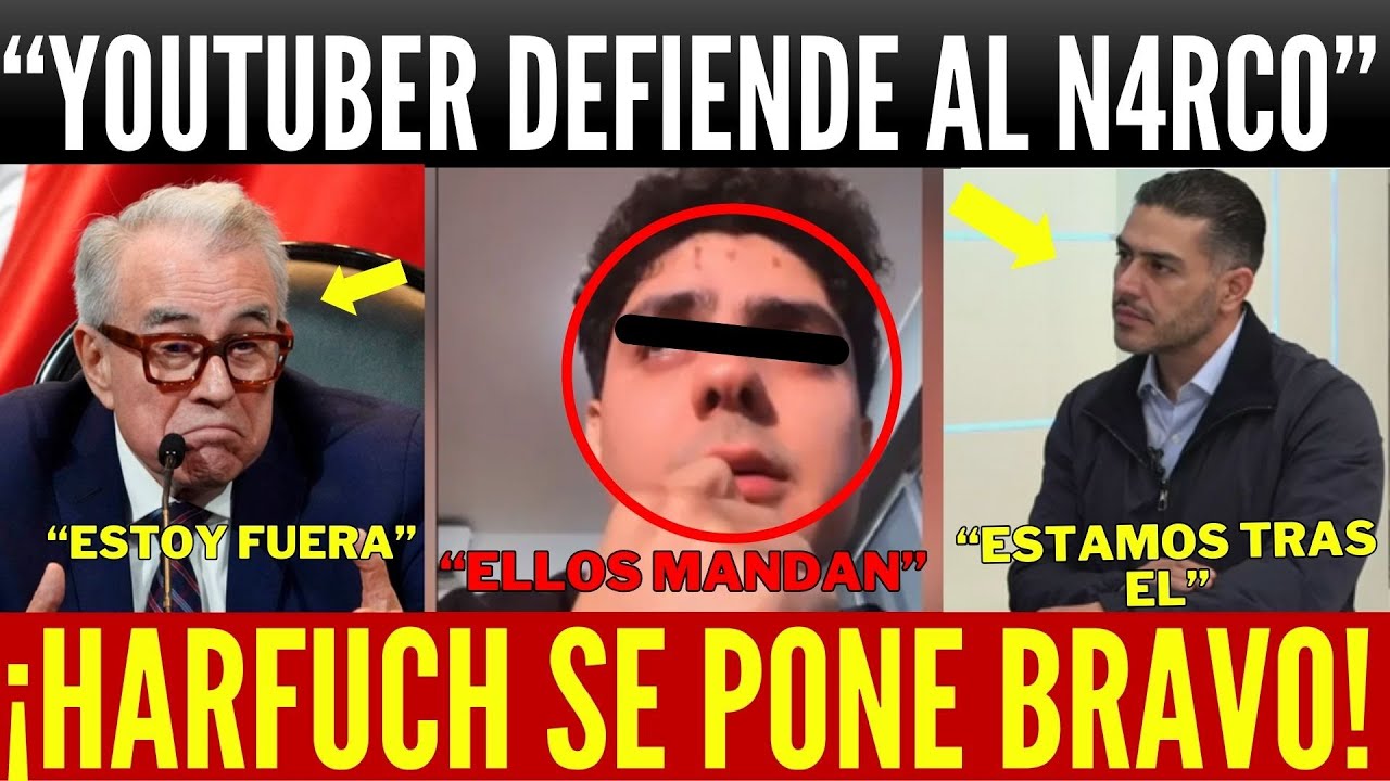 VIERNES JUSTICIA! YOUTUBER HUYE A EUROPA. LO EMBARRAN CON N4RC0S. MANDAN MESAJE A HARFUCH