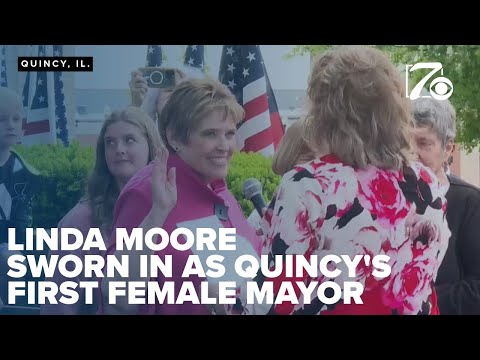 Linda Moore sworn in as Quincy's first female mayor