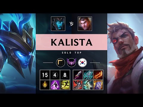 Kalista Top vs Jayce - KR Master Patch 25.18