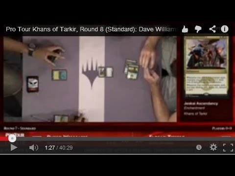 Pro Tour Khans of Tarkir, Round 7 (Standard): Dave Williams vs. Fabian Thiele
