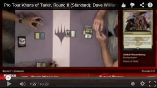 Pro Tour Khans of Tarkir, Round 8 (Standard): Dave Williams vs. Fabian Thiele