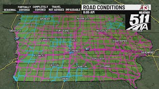 Iowa State Patrol, DMPD shares crash reports  as storm continues Saturday