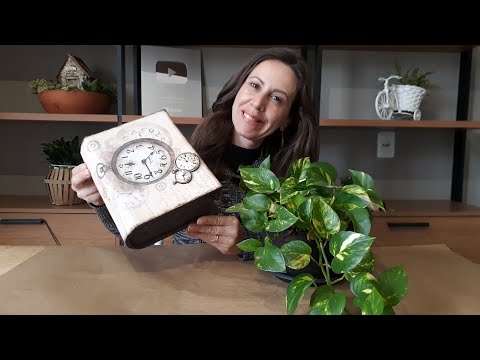 Faça Você Mesmo  uma  CAIXA  LIVRO Reutilizando  PAPELÂO - DIY