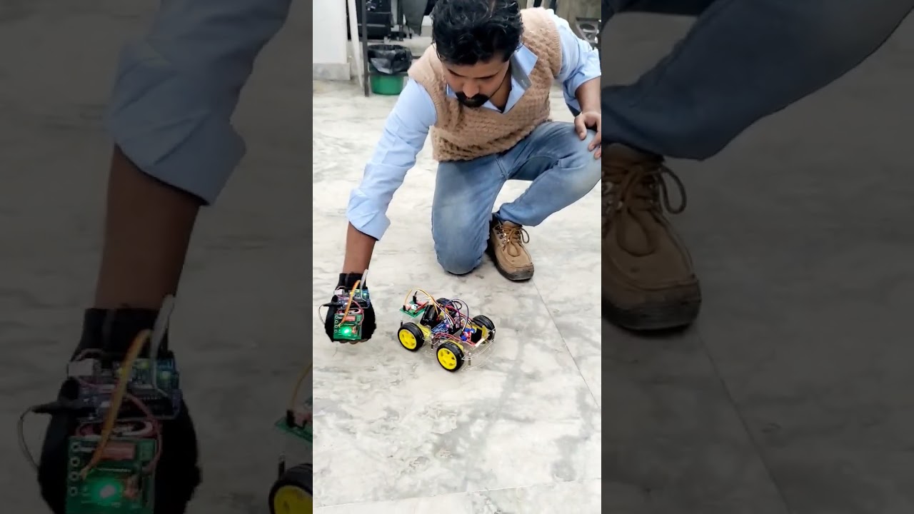 gesture control robot #sunrobotronics #robotics #arduino #inspireaward