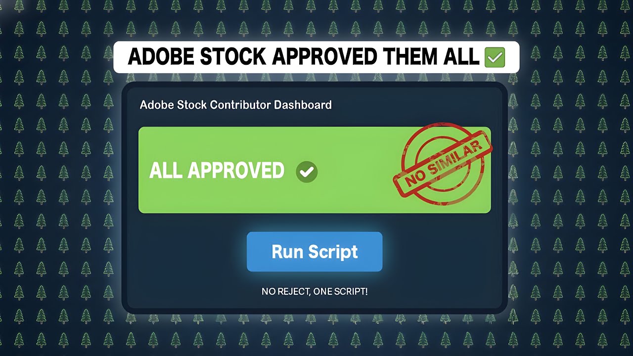 Adobe Stock Approved Them ALL! (No Similar Issues, 1-Click Vector Script)🤯-Micro Design Lab