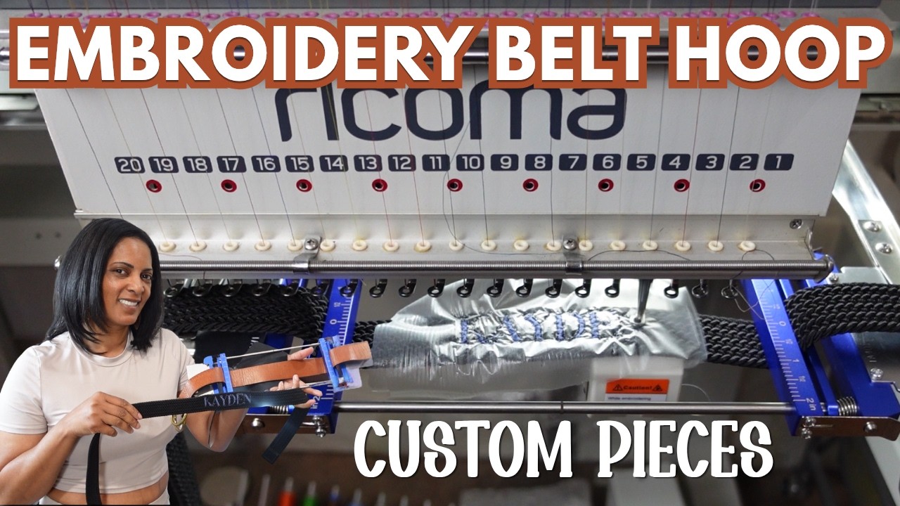 I tried Maggie Frames Belt Hoop For The 1st Time! | Cheaper Magnetic Hoops For Embroidery!