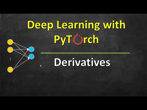 Derivatives | Deep Learning with PyTorch
