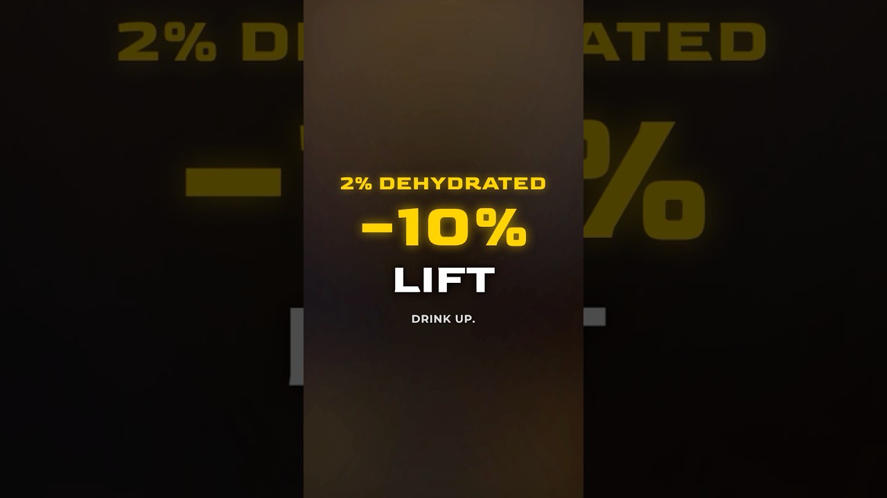 Dehydration and Lifting Performance: Why Water Matters More Than You Think | Video Guide