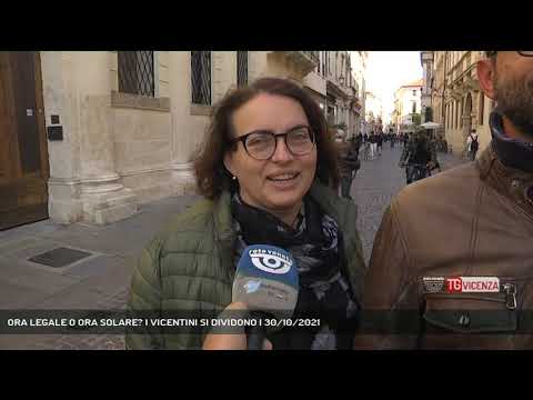 ORA LEGALE O ORA SOLARE? I VICENTINI SI DIVIDONO | 30/10/2021