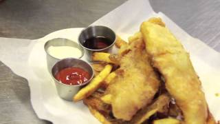 preview picture of video 'Grouper Fish 'n Chips at Brandl. in Belmar, NJ'