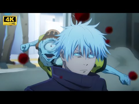 Gojo vs Jogo , Hanami & Choso Fight in Shibuya | 4K , 60FPS  | Jujutsu Kaisen Badass Moment in Hindi