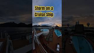 Watching a tropical storm roll across the ocean from the pool deck on Celebrity Apex