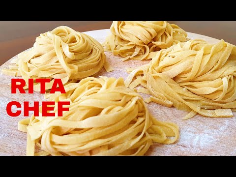 Pasta all'uovo: TAGLIATELLE ALL' UOVO FATTE A MANO⭐RITA CHEF🇮🇹Trucchi e Segreti.