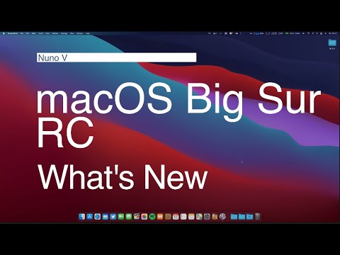 macOS Big Sur Release Candidate - What's New