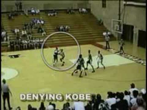 Kobe vs Darrick Rizzo Kobe Bryant only 8 pts in High School Game