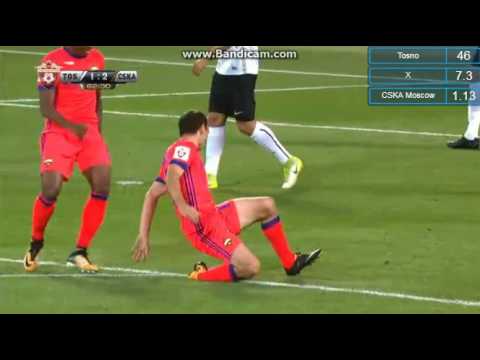 FK Tosno 1-2 CSKA Moscow Alan Dzagoev Goal Premier Liga 2017
