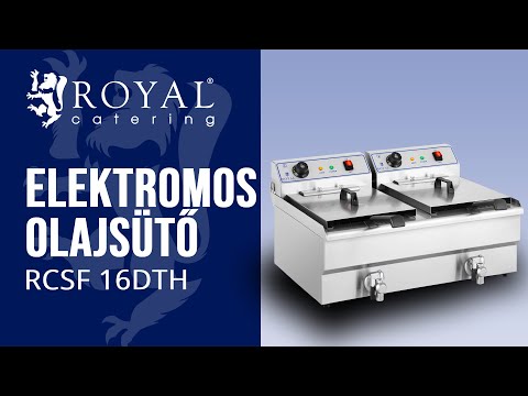 Videó - B-termék Elektromos olajsütő - 2 x 16 liter - 400 V