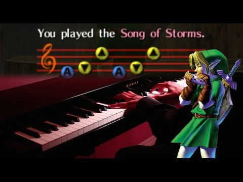 The Legend of Zelda - Song of Storms - Jazz Piano Video