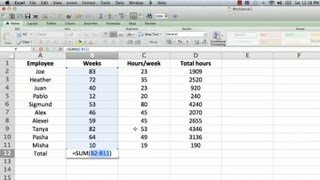 How to Make a Totaling Column Formula in Excel : Using Microsoft Excel