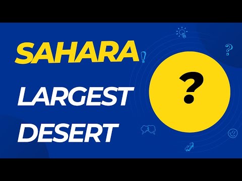 The Largest Desert: SAHARA or ANTARCTICA ???