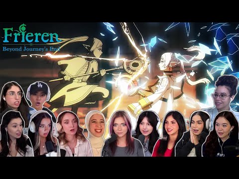 Frieren & Fern vs Frieren's Clone Part 2 | Frieren Beyond Journey's End Girls Reaction Compilation