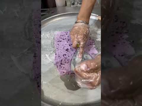 Blueberry Icecream Rolls || Dessert Lovers || Raw Creams, Vijay Nagar, Delhi