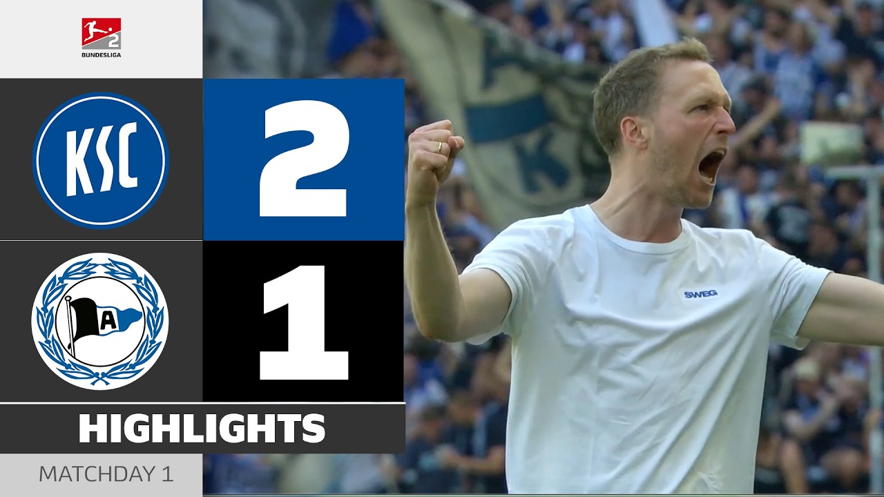 New Signing Bags Brace! | KARLSRUHER SC - ARMINIA BIELEFELD | Highlights | Matchday 1 - Bundesliga 2