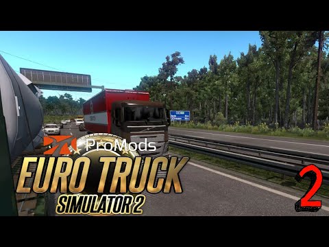 Euro Truck Simulator 2 Promods 2.50 #002 Truckerin versucht zu überholen