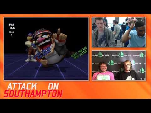 Attack on Southampton PM L.Semis - Frenzy (Falco) vs Alpha Dash (Rob, Wario)