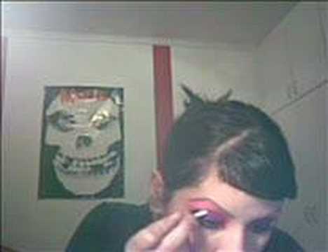 Pink, violet and black eyes