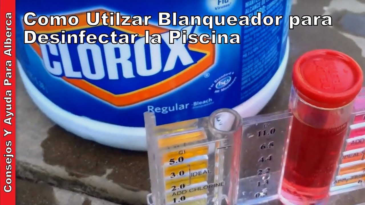 Cómo utilizar blanqueador para desinfectar  la Piscina