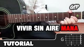 Como tocar "Vivir sin aire" de Many¡ en Guitarra - Tutorial para principiantes Fy¡cil (HD) ACORDES