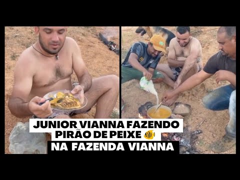 JUNIOR VIANNA AT THE FARM PREPARING FISH STEW