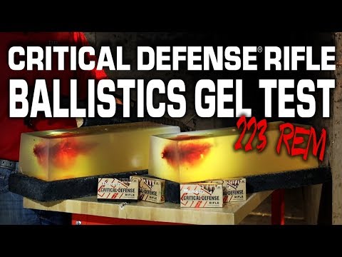 Hornady® Critical Defense® Rifle | 223 Rem Ballistics Gel Performance