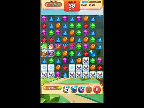 Jewel Match King Level 52 - Walkthrough ( No Booster )