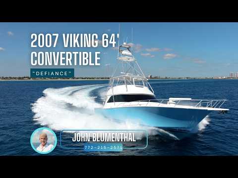 2007 Viking 64 Convertible Defiance Video