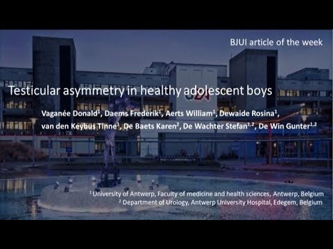 Testicular asymmetry in adolescent boys