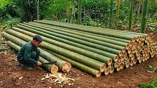 Man Builds DIY Villa In The Jungle | Start To Finish By @Mr.TBushcraft