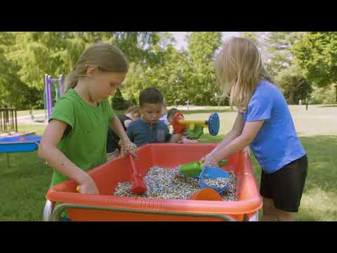Large Red Sensory Table video 1