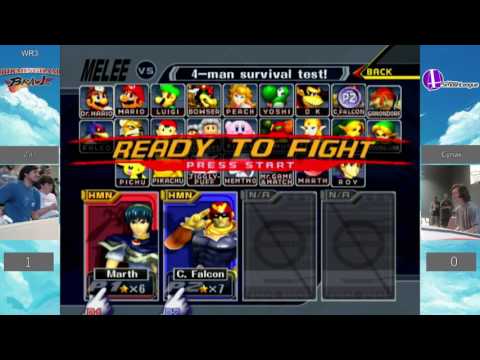 Birmingham Brawl 18 Melee Singles WR3 - Zaz (Marth) vs. Cynax (Falcon)