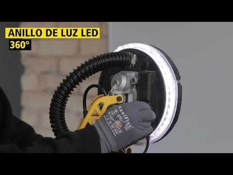 Miniatura del vídeo: lijadoras jirafa 225 mm y uso en pared/techo
