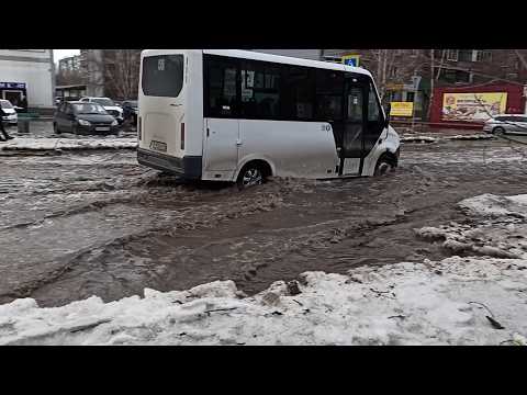 Запахло весной: моря на ул. Декабристов в Бийске (Бийское телевидение)