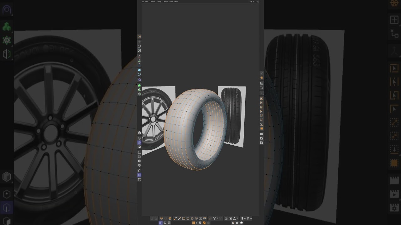 3D tyre modeling #3dmodeling #blender3d #3dsmax #maya