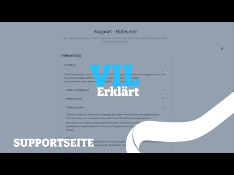 Supportseite mit hilfreichen Informationen | VIL erklärt #08