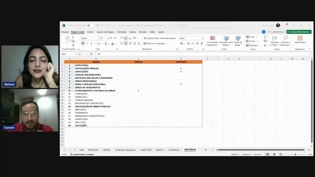 ESTATÍSTICA QUESTÕES - CONTEÚDOS MAIS RELEVANTES PARA PROVAS DE ENGENHARIA CIVIL
